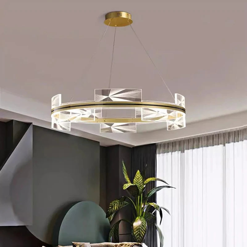 lustre led moderne pour éclairage intérieur