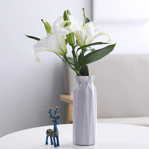 vase moderne en plastique pour décoration florale nordique - vue 19 sur 26