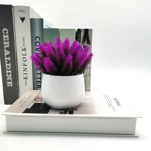 plantes artificielles de lavande pour décoration intérieure et bureau - vue 9 sur 11