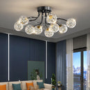 lustre led moderne en fer pour loft élégant