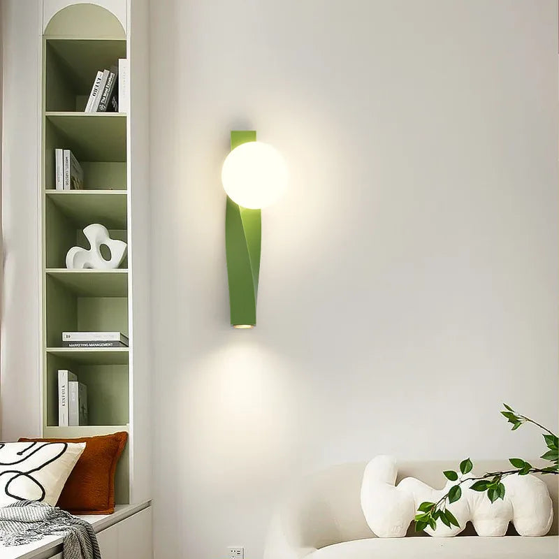 applique murale led en aluminium et verre pour éclairage divers - vue 3 sur 12