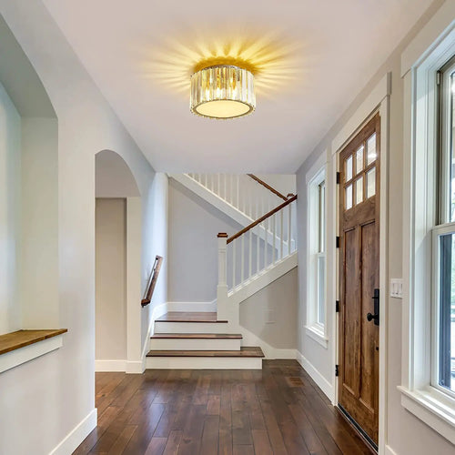 lustre en cristal led rond de luxe pour éclairage intérieur - vue 4 sur 7