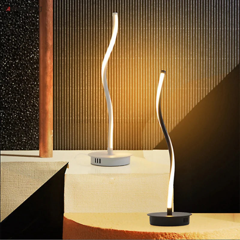 lampadaires led silice gel salon étude - vue 5 sur 8