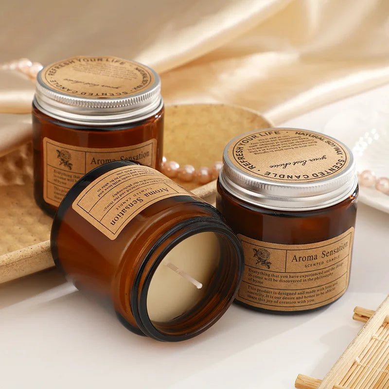 bougie parfumée en cire de soja pour mariage et fête - vue 3 sur 17