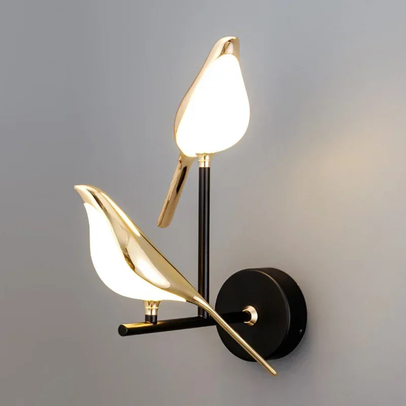 lustre led 	 art oiseau loft originalité décoration - vue 5 sur 18