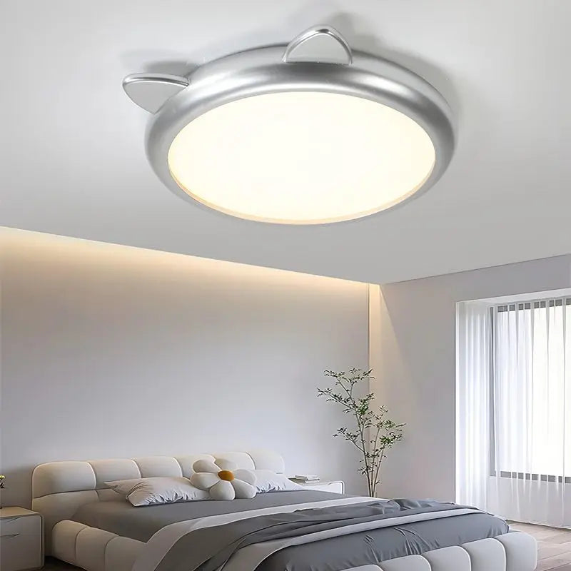 plafonnier dessin animé chaton spectre complet luminaires argent