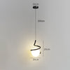 Suspension design LED minimaliste ondulé Polino