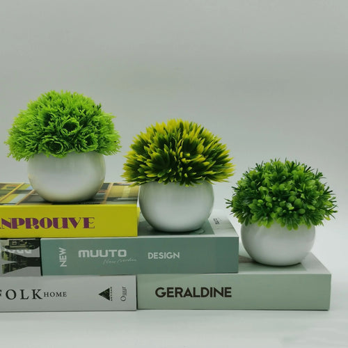 plantes artificielles bonsaï décoratives pour bureaux et tables - vue 3 sur 12