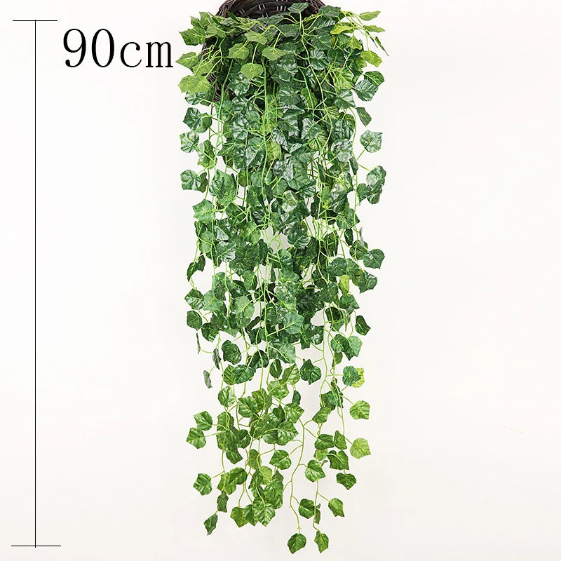 jardinière murale en rotin et osier fait main pour plantes - vue 8 sur 28