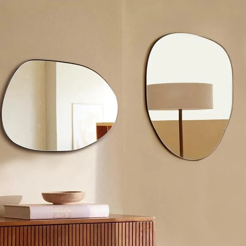 miroir nordique créatif style simple à suspendre décoratif - vue 3 sur 6