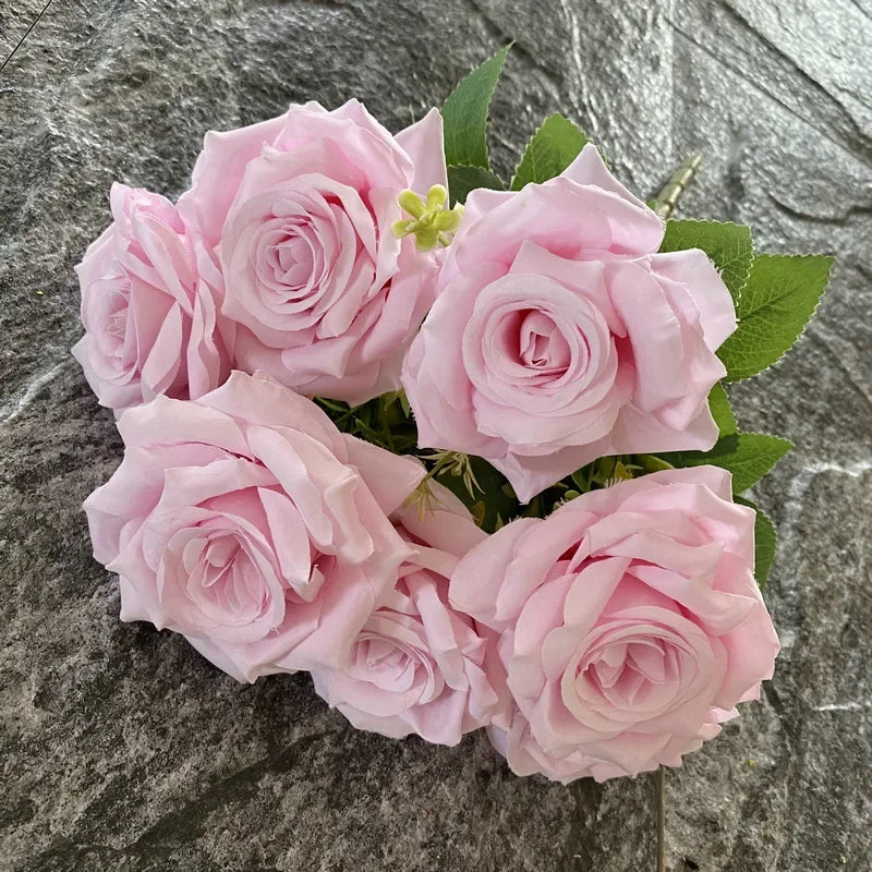 bouquet de roses artificielles décoratives pour événements et salles - vue 7 sur 15