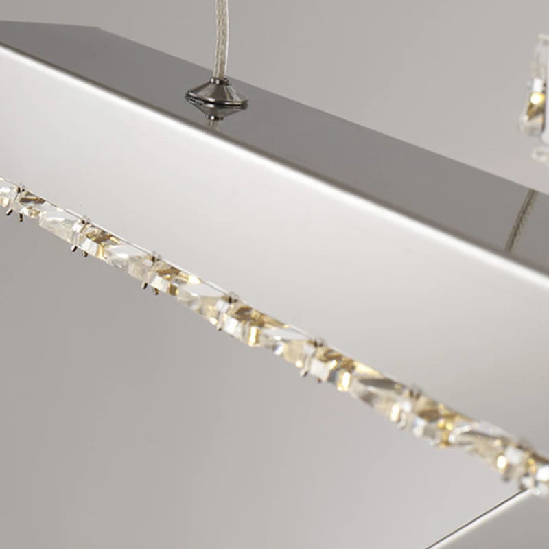 Modern Luxury Creative Led Crystal Chandelier Dining Room, Living Room, Kitchen Table, Meeting Room, Bedroom Lighting Chandelier - vue 7 sur 11