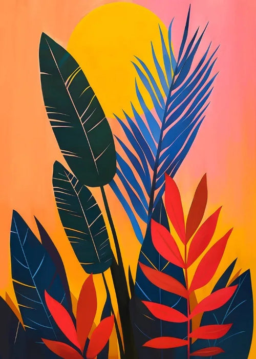 peinture abstraite pour décoration murale esthétique moderne