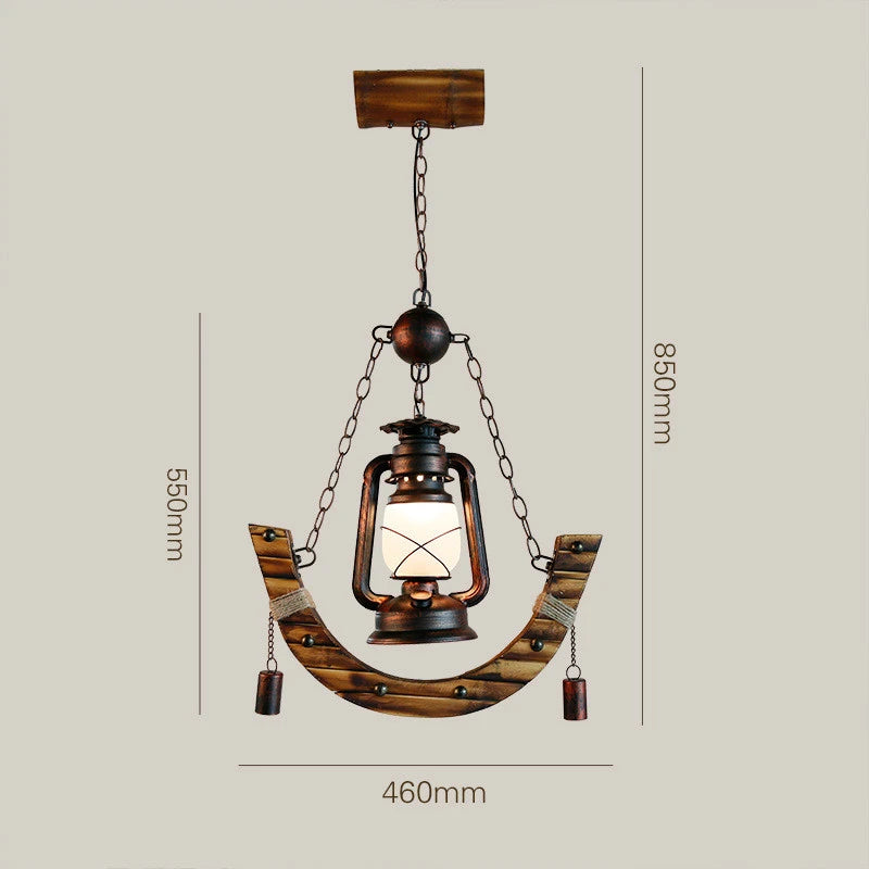 lustre en bambou pour café restaurant et bar éclairage extérieur