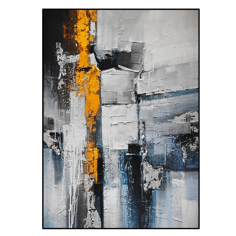 peinture à l'huile abstraite personnalisable pour décoration intérieure