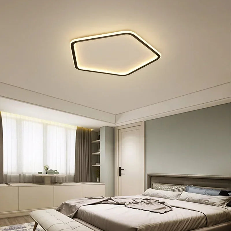 lustre led moderne simple avec forme multiple pour décoration - vue 7 sur 14