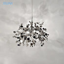 Nordic Luxury Stainless Steel Pendant Lamp Silver Chrome Dining Table Hanging Light Living Room Bar Clothes Shop Decor Lustre