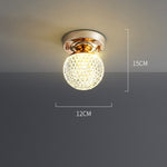 Plafonnier design LED doré en cristal luxury Tourtelle
