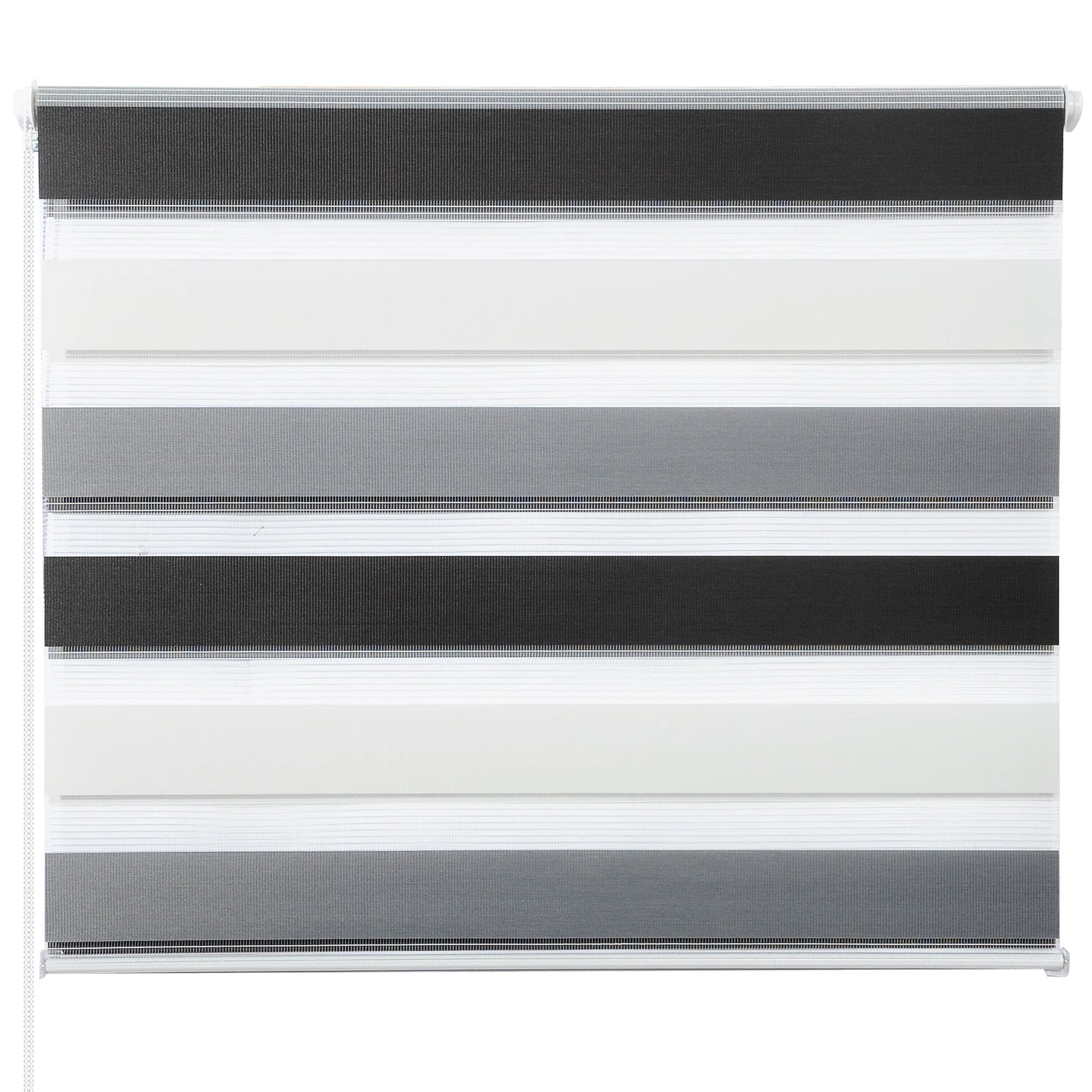 Store enrouleur double persienne tissu pour chambre salon