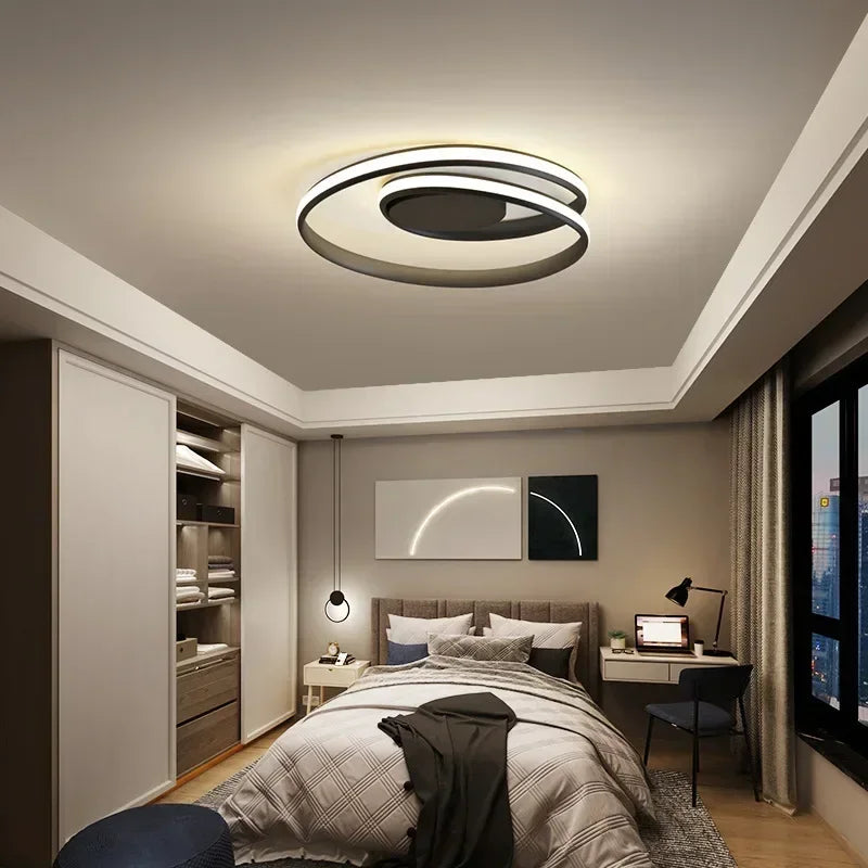 plafonnier moderne en aluminium led créatif nordique - vue 6 sur 12