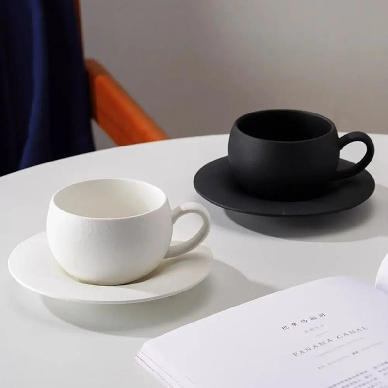 Ensemble tasses café style japonais céramique mate 300ml