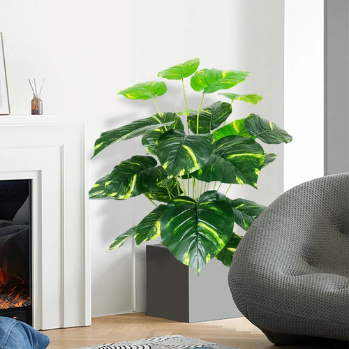 plantes artificielles grandes feuilles monstera pour décoration intérieure - vue 4 sur 7