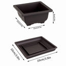 pots de fleurs rectangulaires imitation argile pour jardin extérieur