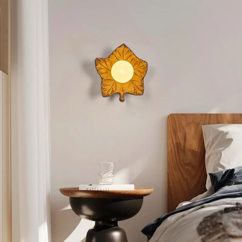 applique murale en résine design nordique moderne  lumière décorative - vue 5 sur 8