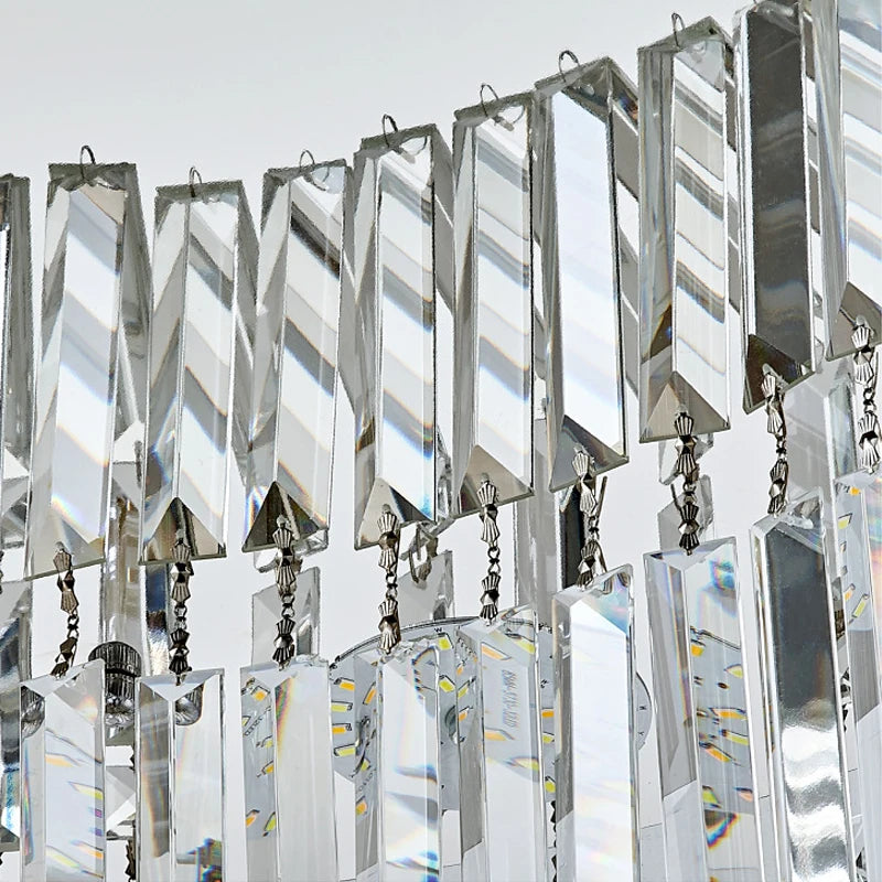 Plafonnier Led en cristal de luxe au design moderne