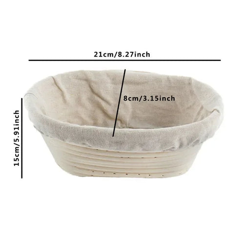 corbeille à pain en rotin panier de fermentation indonésien tissé - vue 15 sur 19