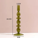 bougeoir en verre européen pour décoration et mariage
