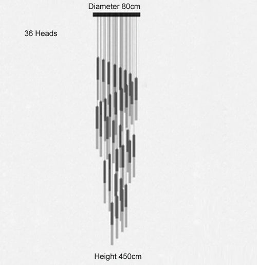 suspension en cristal lustre LED pour éclairage décoratif intérieur - vue 11 sur 12
