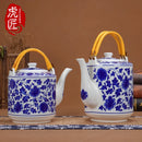 Théière céramique jingdezhen grande capacité style chinois traditionnel