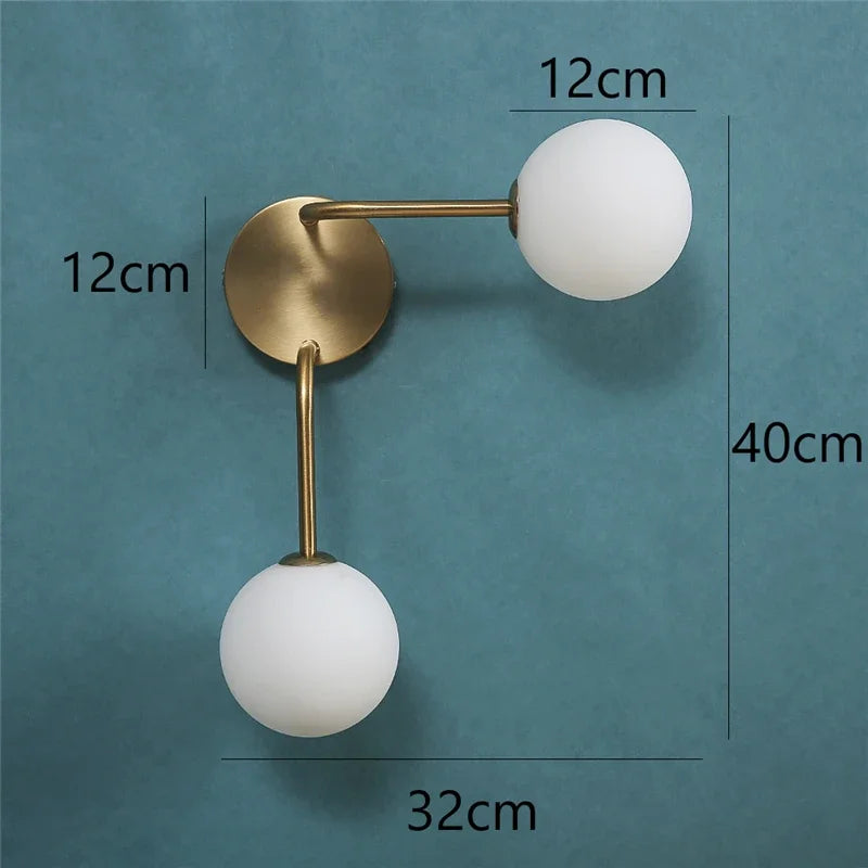 applique murale nordique en verre pour éclairage intérieur - vue 8 sur 11