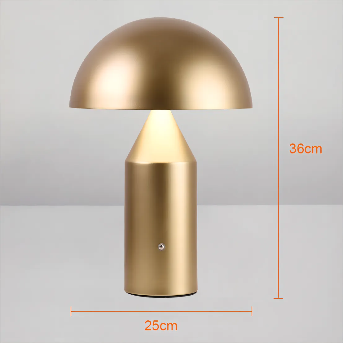 Lampe de table Portable lampe champignon led rechargeable interrupteur tactile veilleuse salle à manger chambre lampe de chevet - vue 6 sur 9