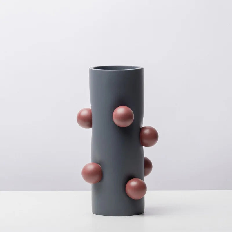 vase créatif géométrique pour composition florale décorative