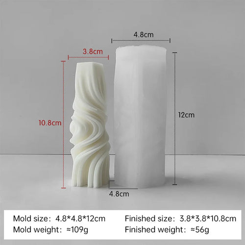 moule en silicone pour bougies aromatiques cylindriques fait main - vue 9 sur 20