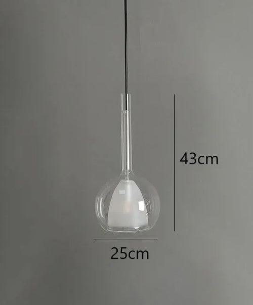 suspension en verre design nordique moderne pour éclairage décoratif - vue 15 sur 17