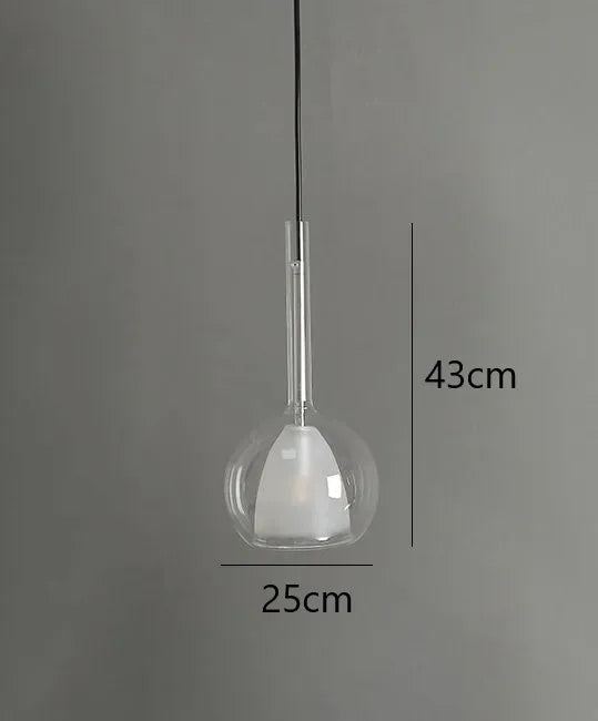 suspension en verre design nordique moderne pour éclairage décoratif - vue 15 sur 17