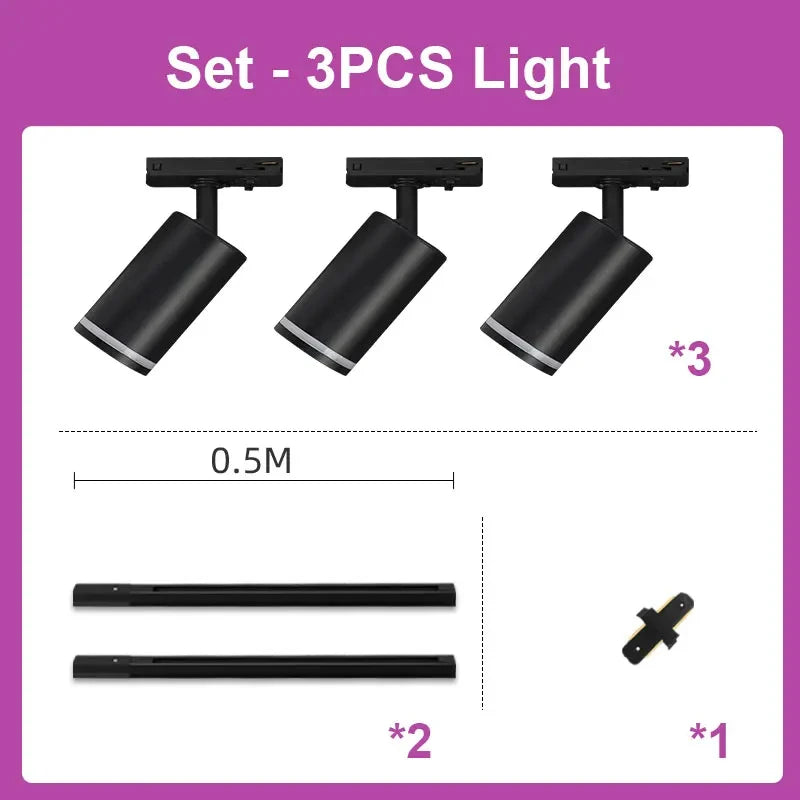 spot led sur rail pour magasin et décoration intérieure - vue 10 sur 19