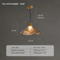 suspension en verre led au design créatif et luxueux