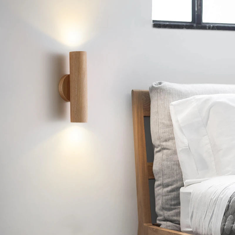 applique murale à led en bois pour décoration intérieure moderne - vue 3 sur 11