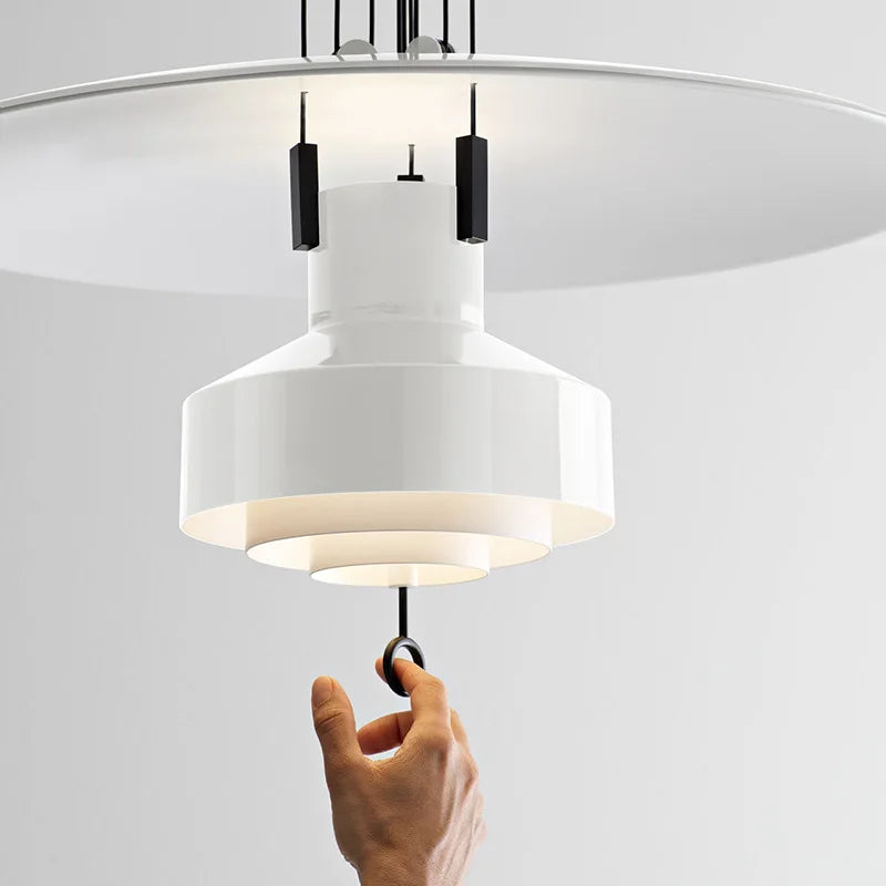 Lampe à Suspension réglable design lampe à Suspension Saliscendi nordique pour cuisine Restaurant lampe suspendue extensible créative - vue 6 sur 10