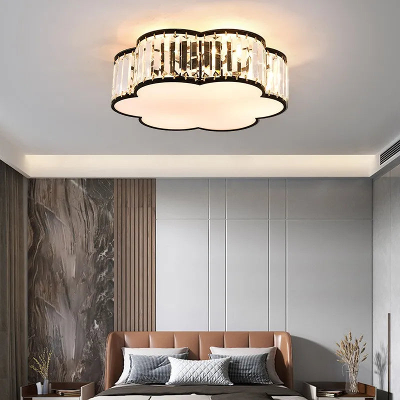 plafonnier moderne en cristal style européen lampes créatives à led - vue 2 sur 12