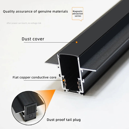 lampe led magnétique intensité variable sans bordure rails surface zigbee - vue 5 sur 28