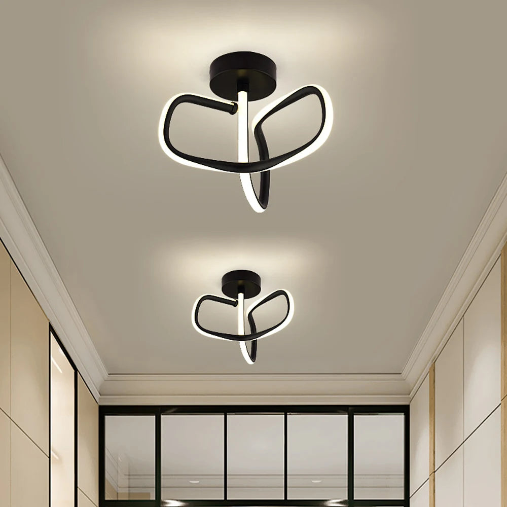 plafonnier led minimaliste pour éclairage intérieur moderne - vue 4 sur 7