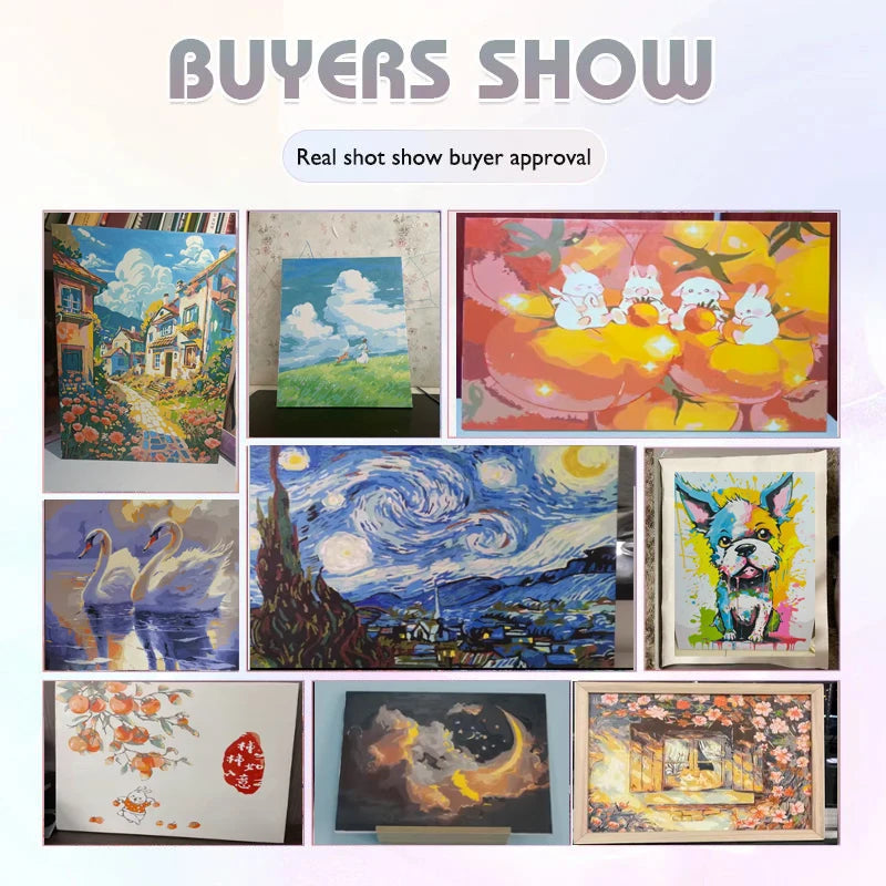 kit peinture acrylique clown drôle à numéros pour enfants décoration artisanale - vue 7 sur 7