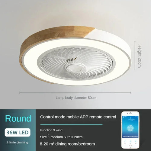 ventilateur plafond moderne pour enfants avec lumière led et télécommande - vue 9 sur 8