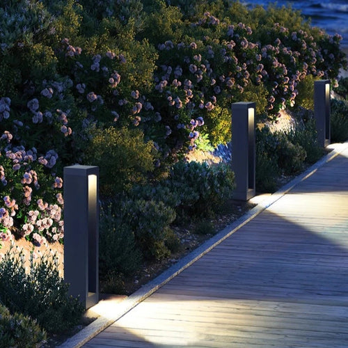 lampadaire led étanche pour éclairage extérieur de jardin - vue 3 sur 10