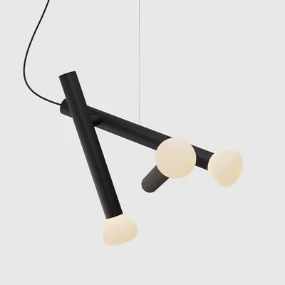 suspension moderne en verre pour éclairage créatif intérieur - vue 9 sur 9